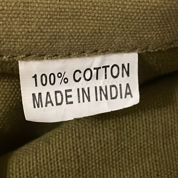 A NWOT Military Messenger Bag Pockets Adjustable Straps 100% cotton Army Green - Picture 6 of 14